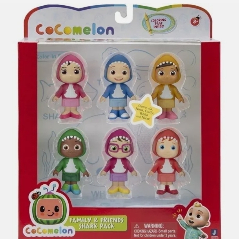 Cocomelon family &friends shark pack